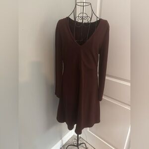Ann Taylor Long Sleeve V Neck Shift Dress Size 8